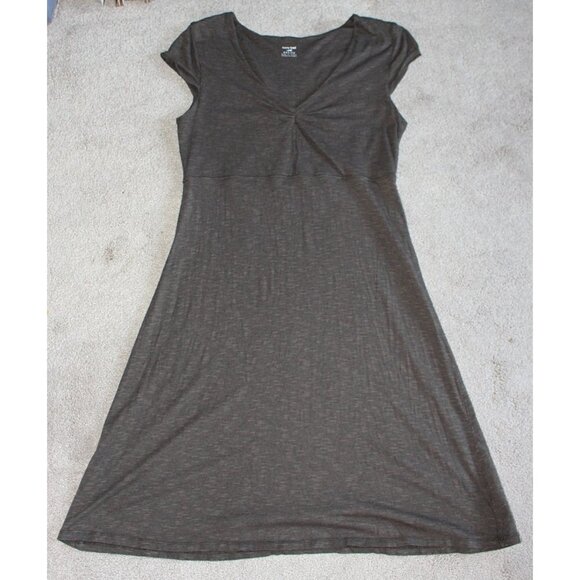 Horny Toad (Toad & Co) - Rosemarie A-Line Dress in Bark Brown - size Medium - Picture 2 of 9